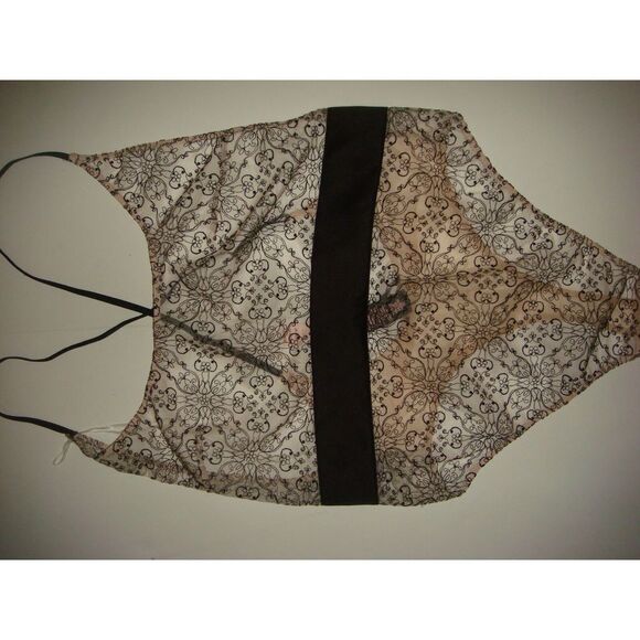 NWT Victoria's Secret 32B,32C CORSET+TEDDY+thong+BUSTIER EMBROIDERED Black Beige - Picture 2 of 15
